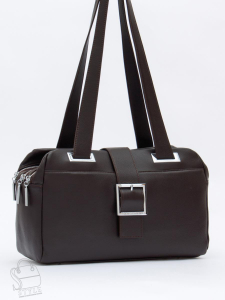 Сумка женская кожаная 1055CH coffee  Polina&Eiterou