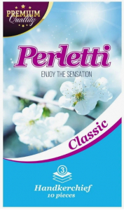 Носовые платки Perletty 3х с. 10шт