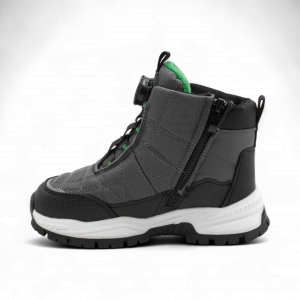 Ботинки мембранные на меху А7716-7 серые