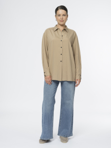 Блуза рубашечного кроя в полоску