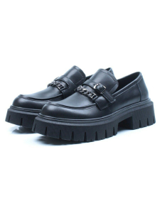 03-C1812-1 BLACK Лоферы женские (натуральная кожа)