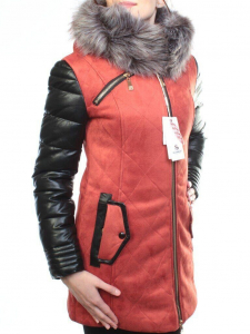 5137 TERRACOTTA Парка женская зимняя (150 гр синтепон, искусственный мех)
