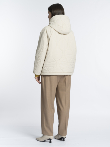 Куртка с капюшоном и узорчатой стежкой