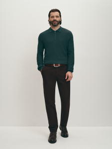 Джемпер-поло с шерстью мериноса