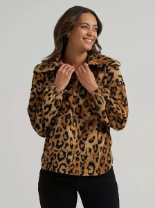Women's Printed Sherpa Pullover