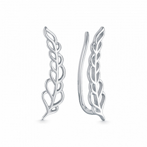 Зажимы родированные серебро 925*