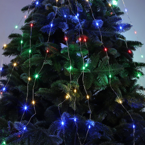 Гирлянда светодиодная роса 2 м пучок 10 шт. 200 LED цветная
