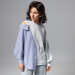 Свитшот в стиле пэчворк, Фэшн-мания (dark)