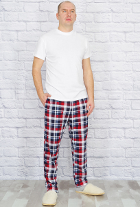 Брюки домашние, клетка крупная (клетка)