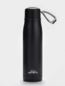 Термос Traveller «Мастер К.», 600 мл, для чая, кофе, сохраняет тепло 10 ч, 26?7 см, черный