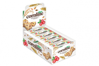 «Cornline», зерновой батончик с клюквой, 30 г (упаковка 18 шт)