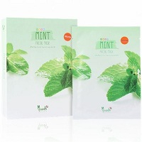 Тканевая маска Moods против акне, воспалений и угрей Мятная 38 грамм / Moods Facial Mask Mint 38 gr