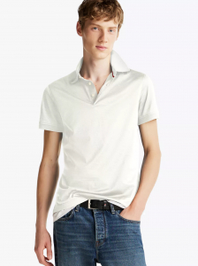 Slim Fit Mercerized Cotton Polo
