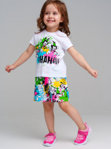 Комплект для девочки: футболка, шорты