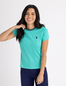 RINGER NECK TRIM T-SHIRT