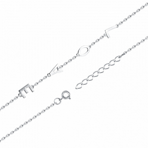 браслет родированный