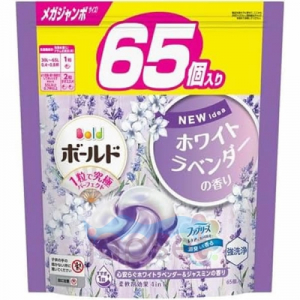 P&G Bold Gel Ball Lavender Jasmine Капсулы для стирки белья 4 в 1 с кондиционером, с ароматом лаванды и жасмина, запасной блок, 65 шт