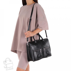 Сумка женская кожаная 3172S black S-Style в Новосибирске