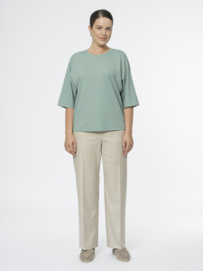 Блуза из вискозного трикотажа