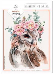 Бумага для акварели  А4 10л. 300г/м2, хлопок 100%