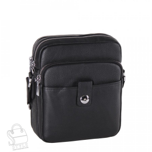 Сумка мужская кожаная 2601H black Heanbag