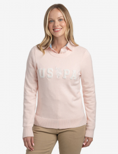 USPA LOGO CREW NECK SWEATER