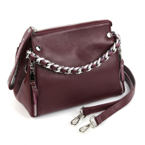 Женская кожаная сумка 20553 Вайн