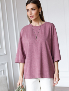 Свободная футболка из эластичного хлопка