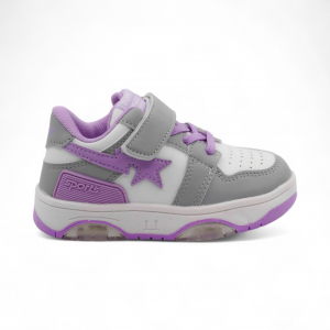 Кроссовки летние В791-23 серо фиолетовые