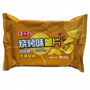 Чипсы картофельные со вкусом барбекю Shuyangyang, 30 г