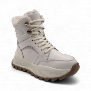 Ботинки на меху В127 бежевые