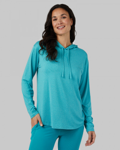 WOMEN'S COOL LONG SLEEVE HOODED T-SHIRT