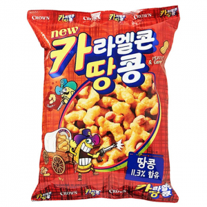 Палочки кукурузные в карамельно-арахисовой глазури Crown, 72 гр