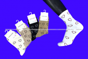 AMIGOBS носки женские цветные с принтом 