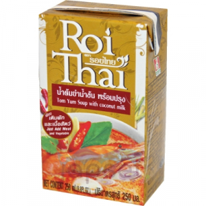 Суп традиционный тайский, Карри, с травами и специями, на кокосовом молоке, Том Ям ROI THAI, 250 мл
