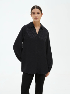 Oversize блуза с принтом