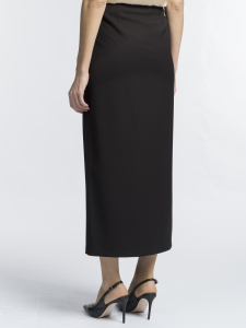 Прямая юбка с разрезом