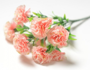 Искусственные цветы, Ветка в букете гвоздика 7 гол.+ 3 бут.(1010237)