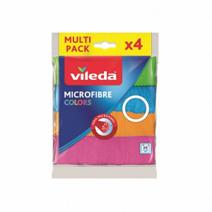 Салфетка Колорс из микрофибры 4шт