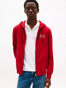 Embroidered Monotype Logo Zip Hoodie