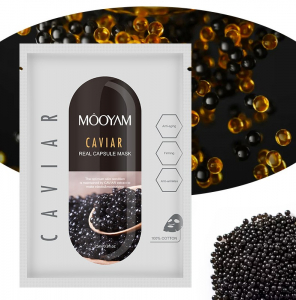 Тканевая капсульная маска для лица с икрой Mooyam Caviar, 25 мл.