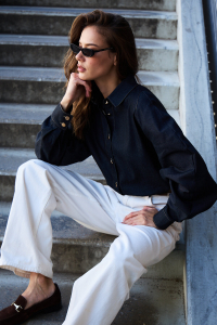 Рубашка джинсовая оверсайз