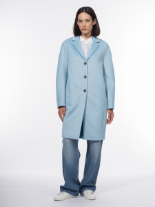 Пальто из премиальной шерстяной ткани