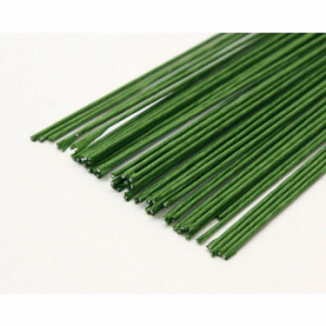 Проволока для цветов зелёная 0,6 мм 20 шт.