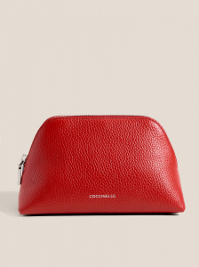 Набор женских косметичек COCCINELLE BIS TRAVEL BEAUTY GRAINED LEAT