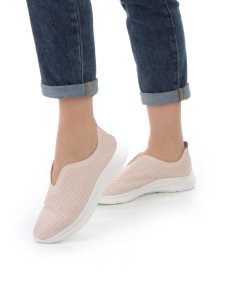 03-YD19-2D LT. PINK Полуботинки спортивные женские (натуральная кожа)