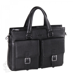 Портфель мужской кожаный 2093BSH black Heanbag