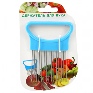 Держатель для нарезки лука 7,8х10,5см, металл/пластик (Китай)