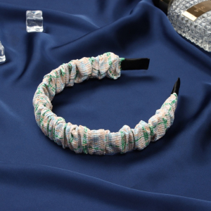 Ободок для волос «Браун», элегия, 2.5 см, бежевый