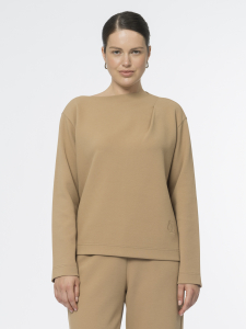 Асимметричная блуза из трикотажа пике